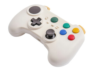 Isolated White Gaming Controller