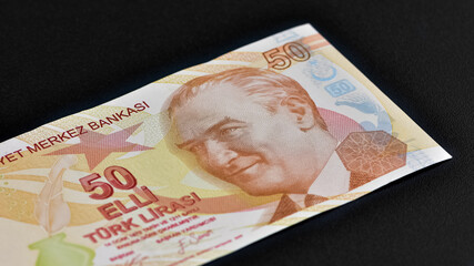banknotes of various countries. turkish lira photos.