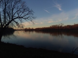 Sunset on the River