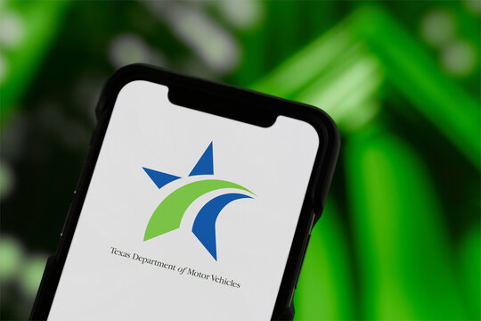 Guilherand-Granges, France - January 24, 2025. The DMV Texas offers driver&rsquo;s licenses, vehicle registration, and road safety services for residents of Texas.