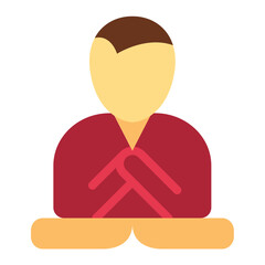 Vector Design Mind-Body Balance Icon Style