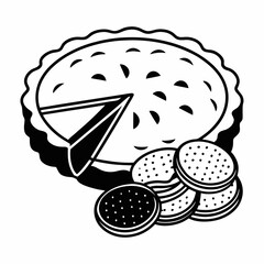 illustration of a pizza