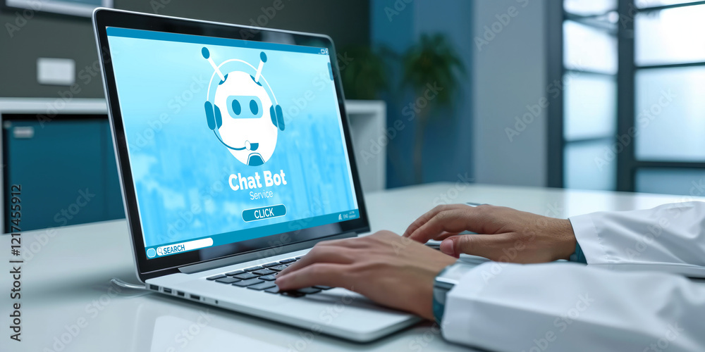 Poster chatbot software application for brisk online business that automatically reply to customer question