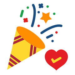 Vector Design Wellness Celebration Icon Style