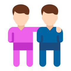 Vector Design Wellness Friends Icon Style