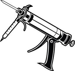 A Precision Caulking Gun Designed for Smooth Application of Sealants and Adhesives, Ideal for Home Improvement Projects