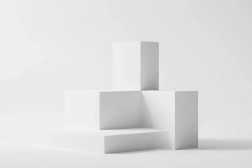 Fototapeta premium Group of white billboard designs, various angles with contemporary structures, perfect for advertising mockups and commercial designs