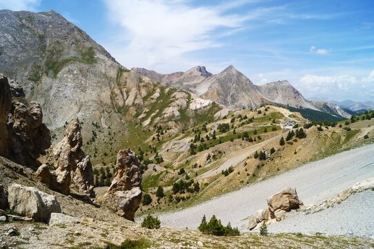 France - col de l'Isoard dans les Alpes