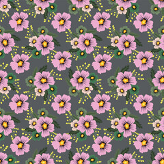 pattern abstract flowers