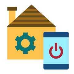 Vector Design Home Automation Icon Style