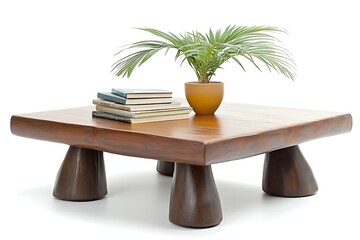Rustic Wooden Coffee Table with Unique Design