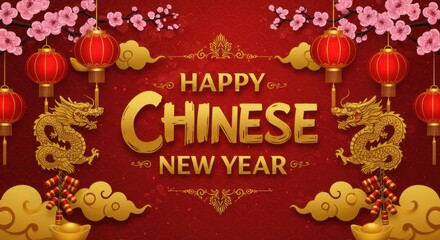 traditional Chinese New Year Banner