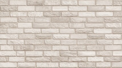 Textured white brick wall featuring varying shades and patterns, perfect for modern interior design or architectural backgrounds.