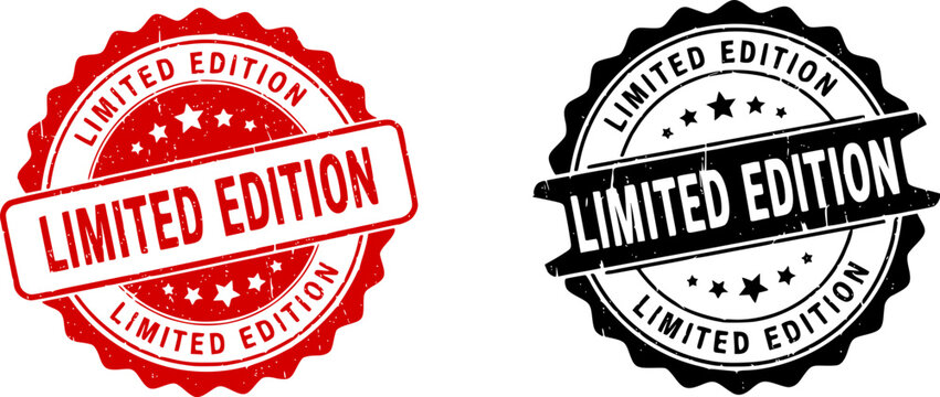 Limited edition stamp sticker icon vector
