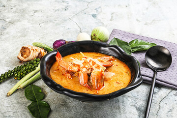 Tom Yum soup with prawn