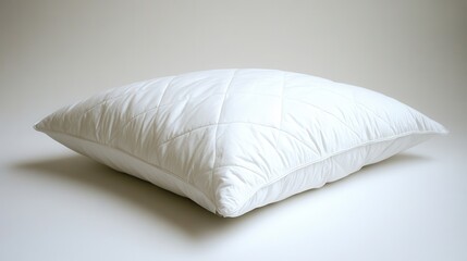 Obraz premium Soft White Pillow on Minimal Background