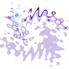 An abstract transparent psychedelic wavy spiral shape design element overlay.