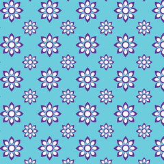 seamless pattern with flowers