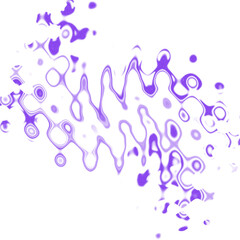 An abstract transparent psychedelic wavy spiral shape design element overlay.