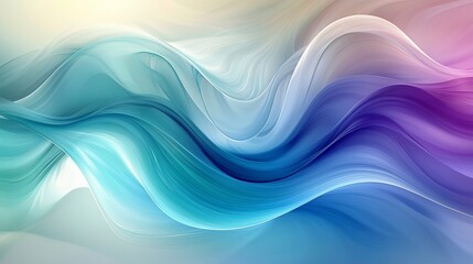 Abstract colorful flowing waves background.