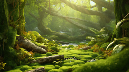 Enchanted Forest Sunlight Stream