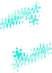 An abstract transparent psychedelic wavy spiral shape design element overlay.