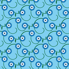 seamless pattern with flowers