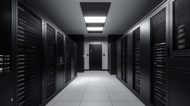 Modern server room.