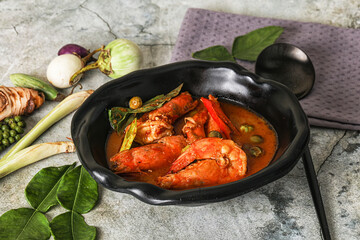 Thai Panang curry witn prawn