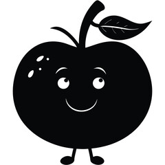 Fruits Silhouette Vector Illustration