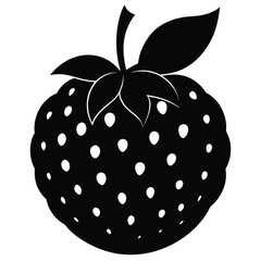 Blackberry Fruits Silhouette Vector Illustration