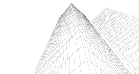 Buildings in the city skyscrapers