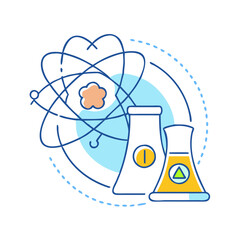 nuclear energy icon, nuclear energy vector illustration-simple illustration of nuclear energy, perfect for nuclear energy logos and icons