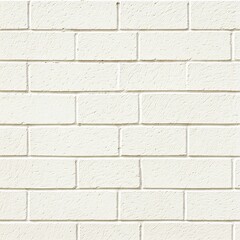Fototapeta premium Old White Painted Brick Wall Isolated on White Background