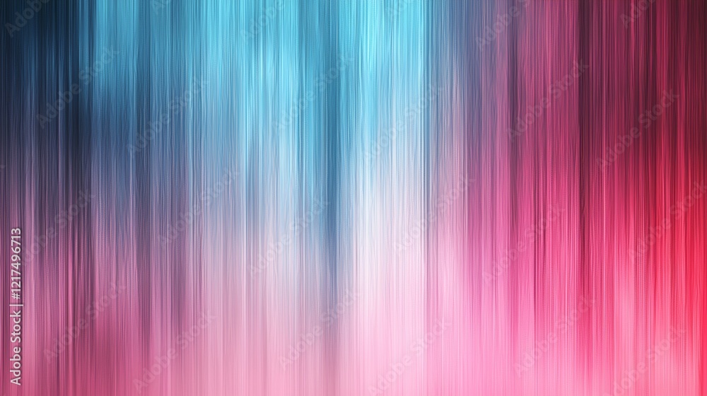 Poster pink and blue vertical lines blend seamlessly. creating a gradient effect that adds depth and a sens