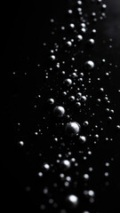 Close-up view of molten metal with bubbles and a solidifying surface.