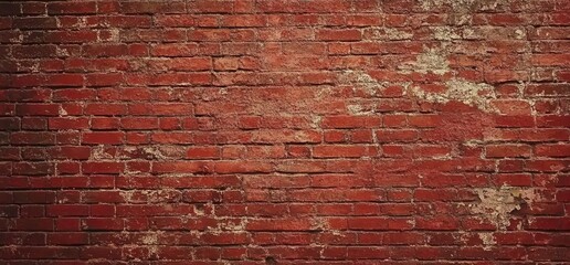 Naklejka premium Red Brick Wall Texture Background