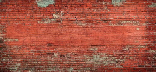 Red Brick Wall Texture Background Aged Grunge Worn Weathered Vintage Old Rustic Masonry Construction Building Design