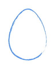 Hand-drawn simple Easter egg 