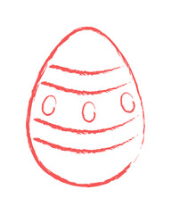 Hand-drawn Easter egg 