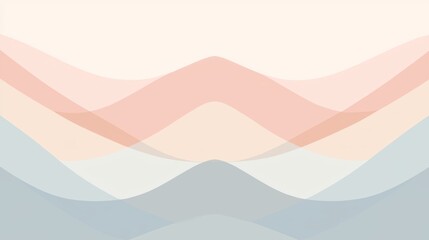 Fototapeta premium Soft pastel hues blend seamlessly, forming gentle waves that create a serene and sophisticated backdrop, perfect for conveying tranquility and elegance