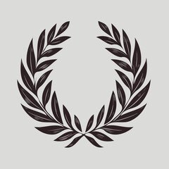 A wreath with a green leaves and a symbol for the winner of the contest. Gold laurel wreath. 
Laurel wreath vector icon isolated on white background. Laurel wreath vector icon. 
Laurel wreath. 