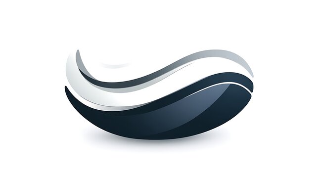 Abstract Sphere Logo Design Featuring Waves