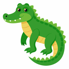 cartoon crocodile with a smile