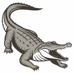 crocodile with a smile