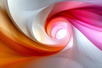 Fototapeta premium Colorful swirl design creates a dynamic abstract pattern with vibrant hues in a fluid motion at midday