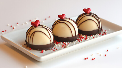  valentine's day chocolate covered cheesecake bites