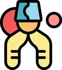 Illustration of a chromosome splitting, highlighting its structure with centromere and telomeres, symbolizing cell division and genetic inheritance