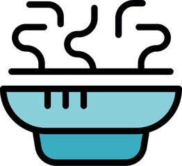 Freshly cooked meal steaming in a bowl, perfect for a hot lunch or dinner