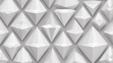 Obraz premium White abstract wallpaper Elegant with shiny lines Realistic golden geometric a minimalist design 3d perspective style diamond shape hexagons a hexagon pattern Seamless.